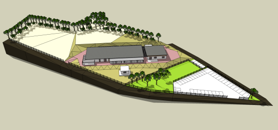 Bauplan-Ausenansicht